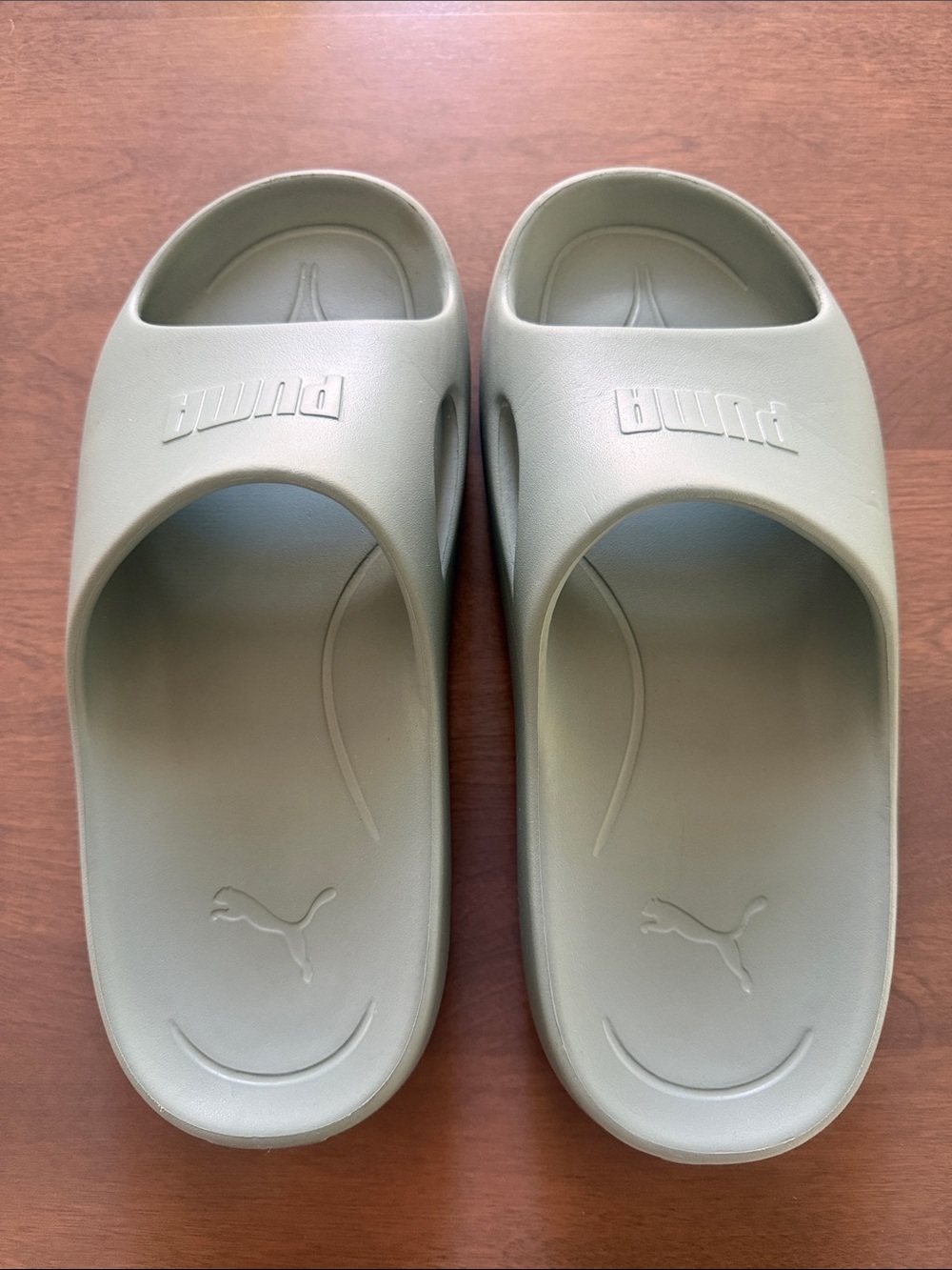 Puma slides blue size 9